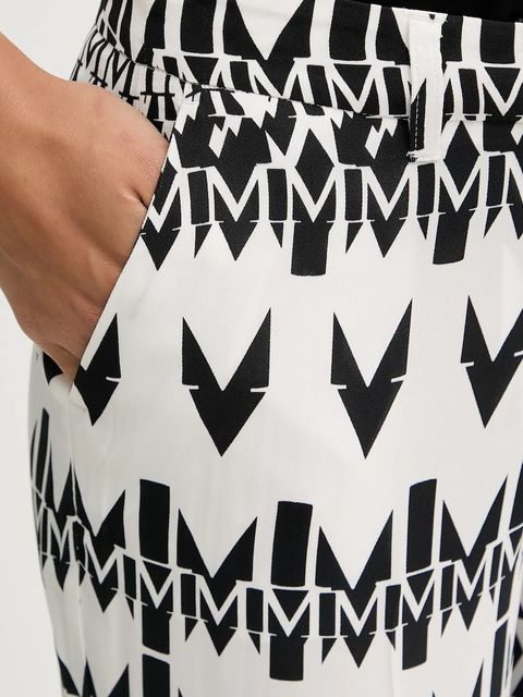 Marciano by Guess spodnie BRITNEY damskie kolor biały szerokie high waist 5YGB21 7352A