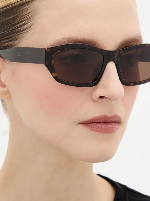 Balenciaga okulary przeciwsłoneczne kolor brązowy BB0448SK