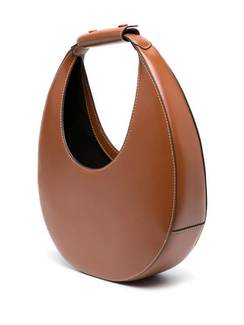 STAUD Moon leather shoulder bag - Brown
