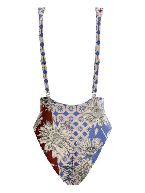 Agua By Agua Bendita Tulipa Quilt swimsuit - Blue - zdjęcie produktu nr 2