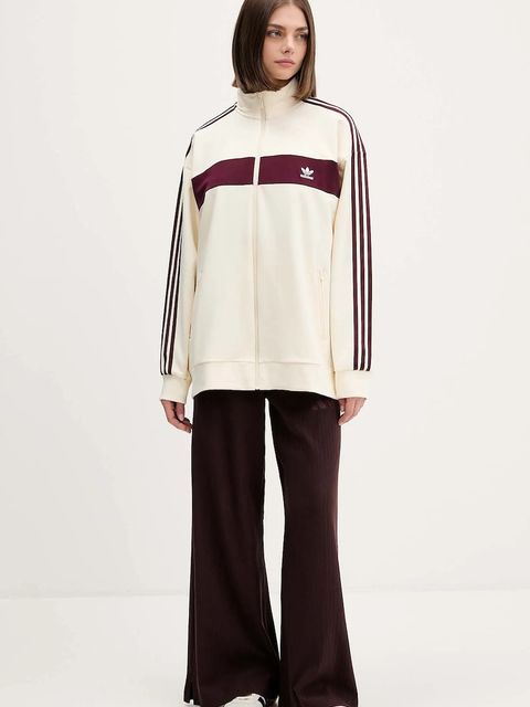 adidas spodnie dresowe All Szn Winterized damskie kolor brązowy gładkie KA5350