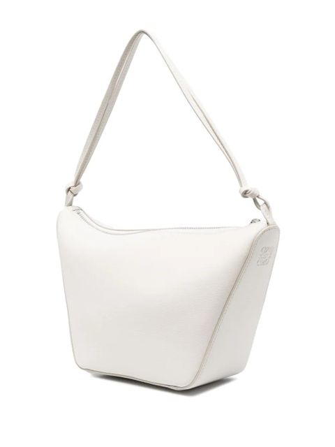 LOEWE mini Hammock Hobo leather bag - White