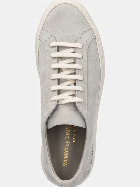 Common Projects sneakersy nubukowe Achilles Contrast damskie kolor szary 6184