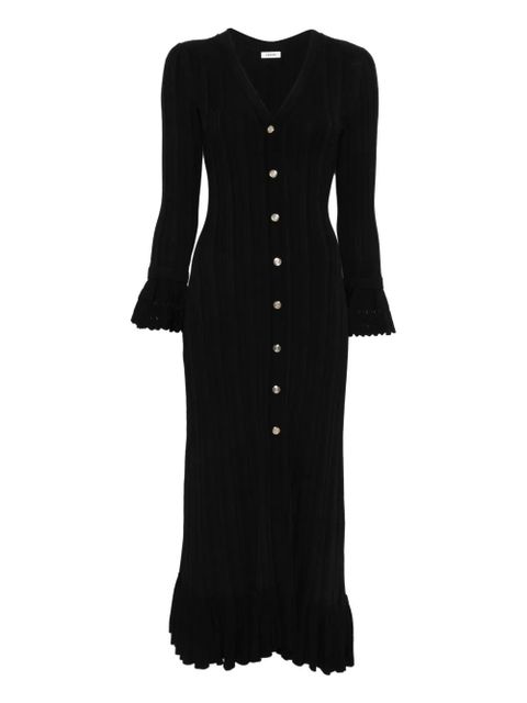 SANDRO Robe midi dress - Black - zdjęcie produktu nr 1