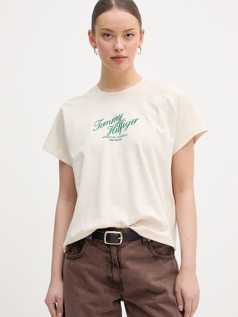 Tommy Hilfiger T-shirt damski bawełniany - zdjęcie produktu nr 1