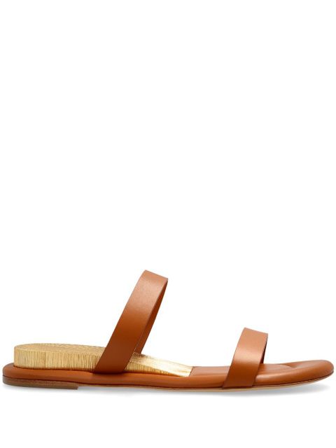 Casadei leather slides - Brown - zdjęcie produktu nr 1