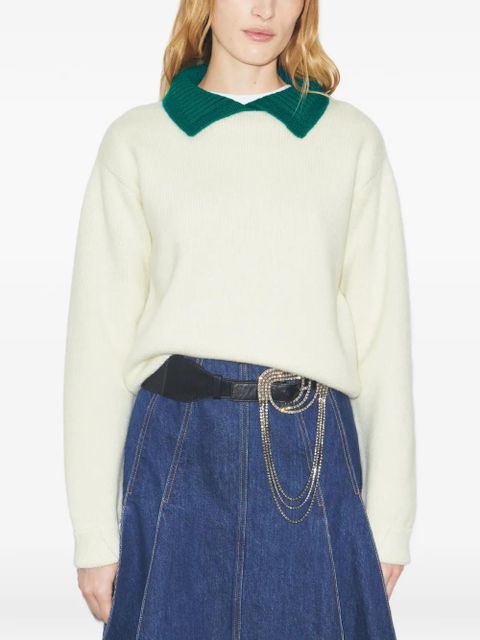 Tory Burch collared wool sweater - Neutrals - zdjęcie produktu nr 2