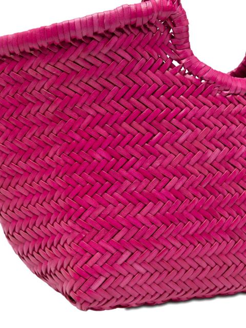 DRAGON DIFFUSION leather woven shoulder bag - Pink
