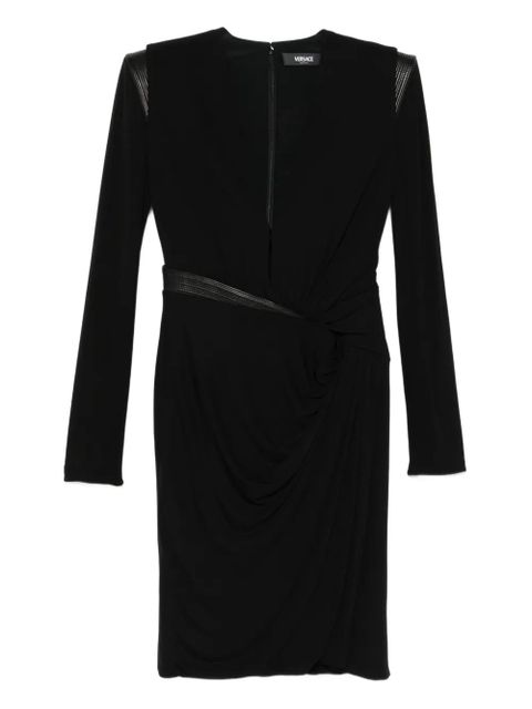 Versace long-sleeved gathered dress - Black - zdjęcie produktu nr 1