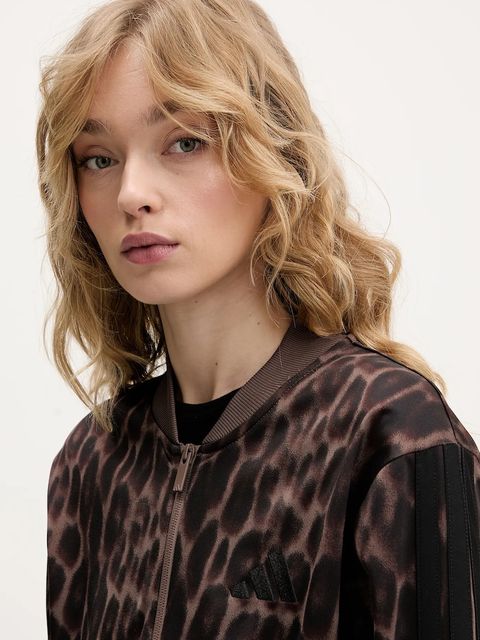 adidas dres Essentials damski kolor brązowy JZ0927