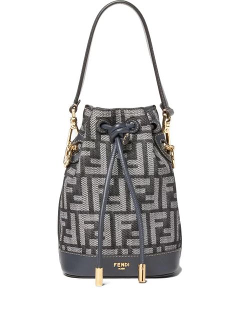 FENDI Mon Tresor drawstring bucket logo - Blue - zdjęcie produktu nr 2
