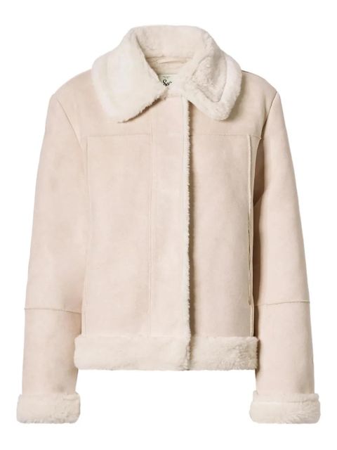 MC2 Saint Barth Lorayne faux-shearling-collar jacket - Neutrals - zdjęcie produktu nr 1