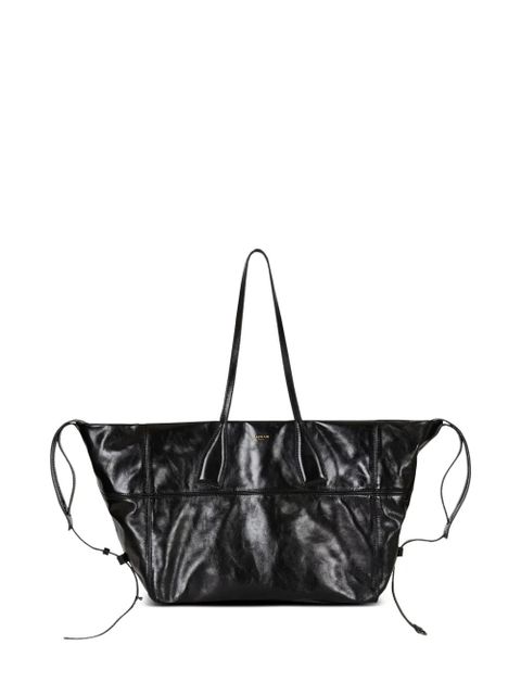 Balmain zip-detail leather tote bag - Black