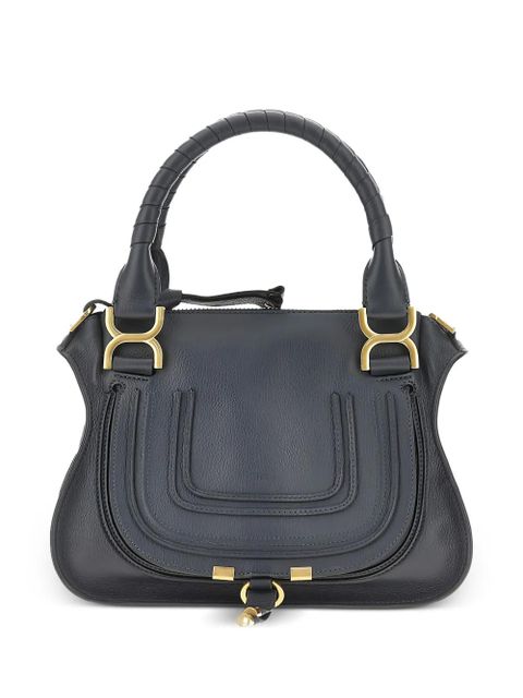 Chloé small Marcie leather tote bag - Blue - zdjęcie produktu nr 1