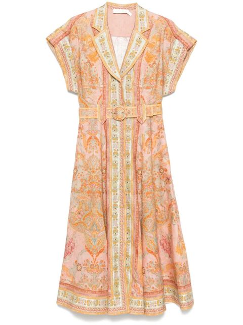 ZIMMERMANN Acacia midi dress - Orange - zdjęcie produktu nr 1