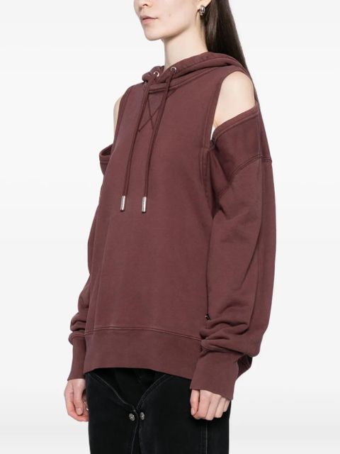 Jean Paul Gaultier cut-out hoodie - Red