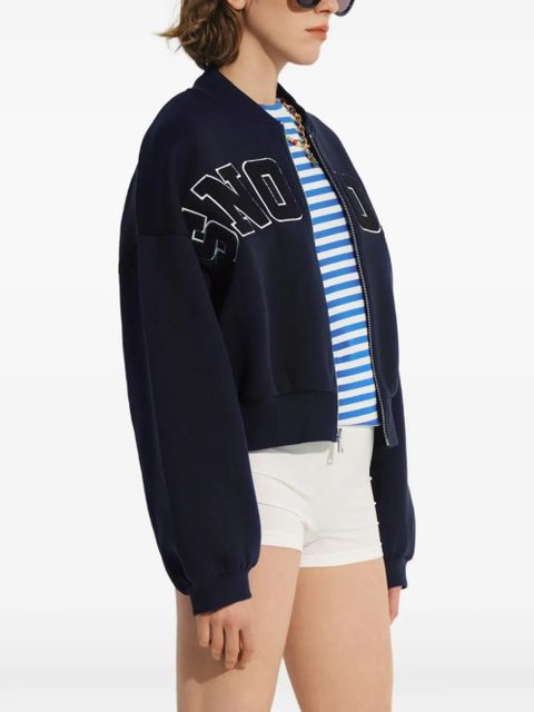 Essentiel Antwerp x Peanuts Snoopy-appliqué bomber jacket - Blue