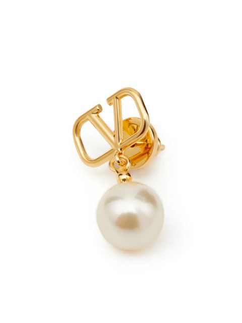 Valentino Garavani VLogo Signature pearl drop earrings - Gold