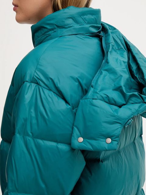 Calvin Klein Jeans kurtka puchowa kolor turkusowy zimowa LV047D502G