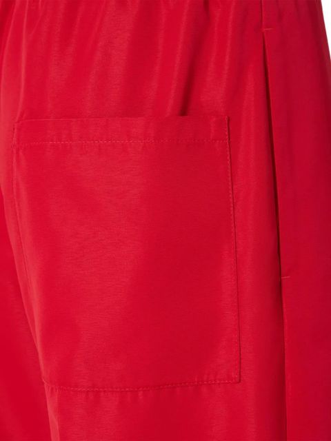 FENDI elasticated wide-leg trousers - Red