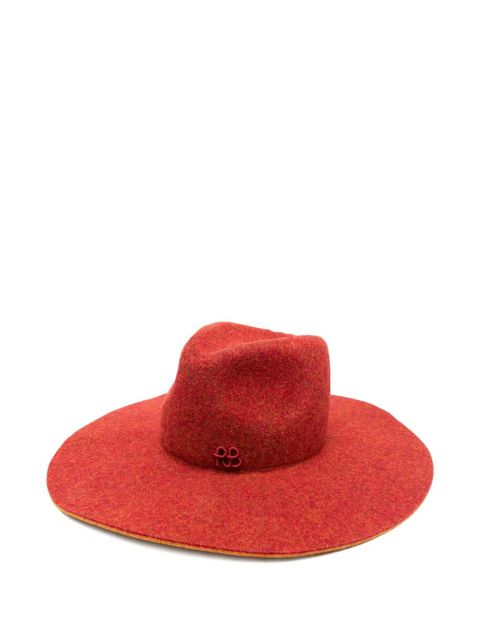 Ruslan Baginskiy wide-brim fedora hat - Red - zdjęcie produktu nr 1