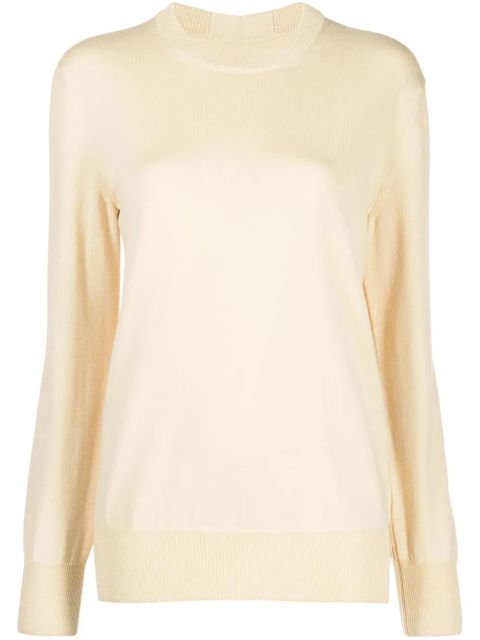 Jil Sander crew-neck wool jumper - Neutrals - zdjęcie produktu nr 1