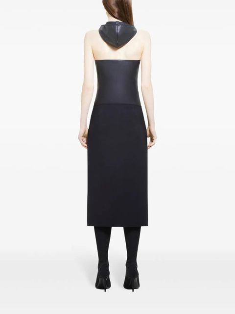 Courrèges hooded jersey bodysuit - Black