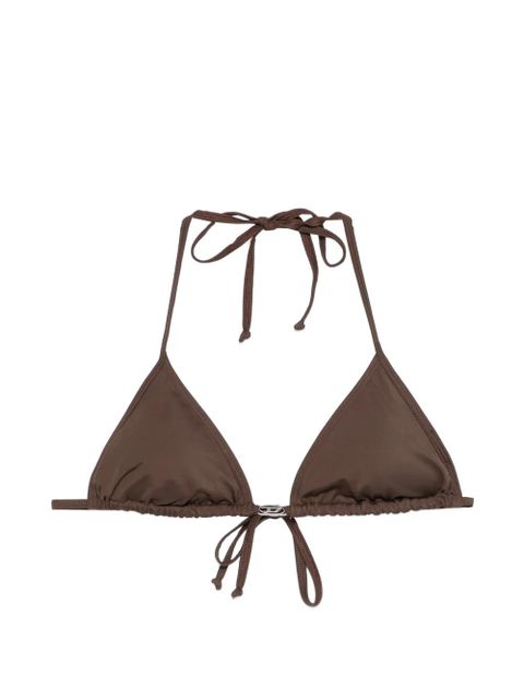 Diesel Elettra-Dnm tie-string bikini top - Brown - zdjęcie produktu nr 1