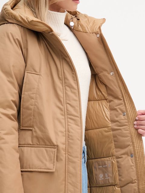 Tommy Hilfiger kurtka kolor brązowy zimowa WW0WW46533