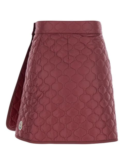 Moncler quilted rubberized-logo mini skirt - Red - zdjęcie produktu nr 1