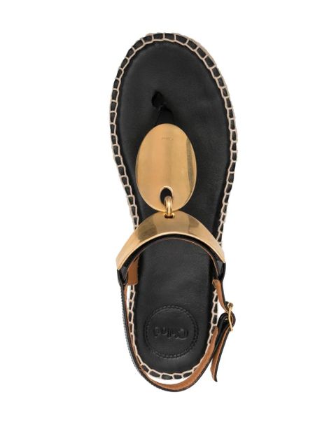 Chloé Pema flat sandals - Black