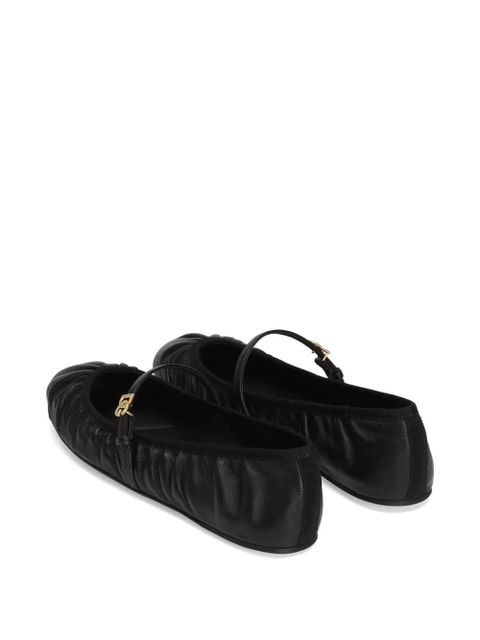 Dolce & Gabbana leather ballet flats - Black