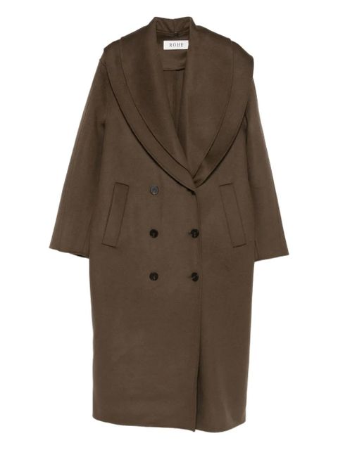 Magda Butrym shawl-lapel double-breasted coat - Brown