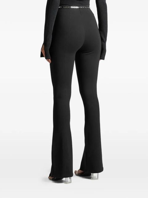 Manière De Voir split-hem chain leggings - Black