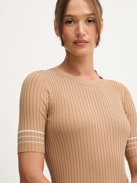 United Colors of Benetton sweter damski kolor brązowy 1E3RE10EK - zdjęcie produktu nr 2