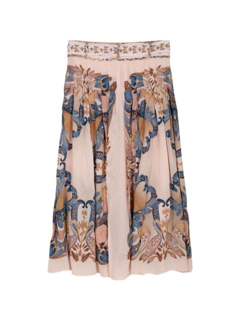 FARM Rio pleated belted maxi skirt - Pink - zdjęcie produktu nr 2