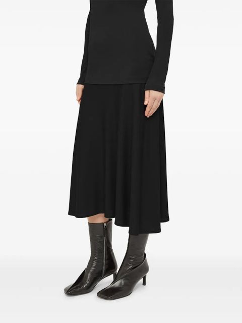 Jil Sander layered-design midi dress - Black - zdjęcie produktu nr 2