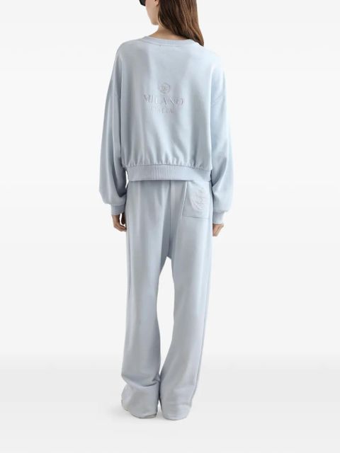 Dolce & Gabbana drawstring logo track pants - Blue