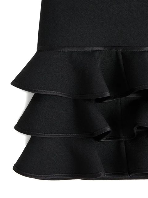 Valentino Garavani ruffled mini skirt - Black