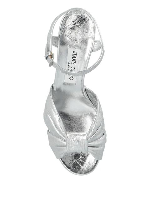 Jimmy Choo 80mm Heloise sandals - Silver
