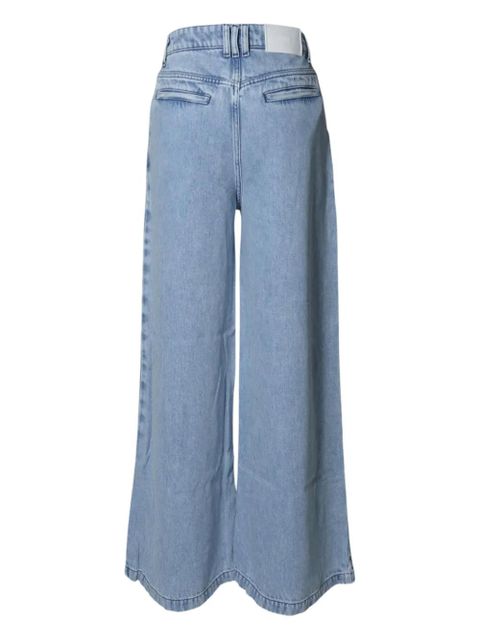 SOLOTRE pleated wide-leg jeans - Blue - zdjęcie produktu nr 2