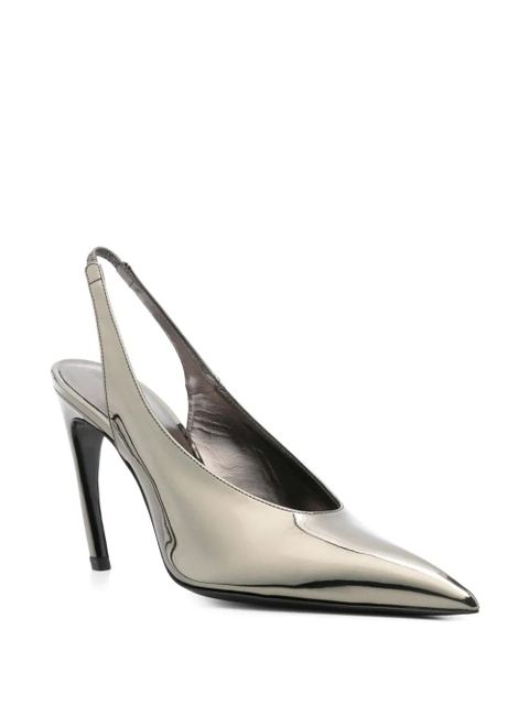 The Attico 95mm Viper pumps - Silver - zdjęcie produktu nr 2