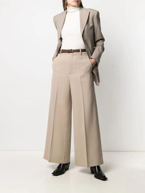 AMI Paris high-waisted palazzo pants - Neutrals - zdjęcie produktu nr 2