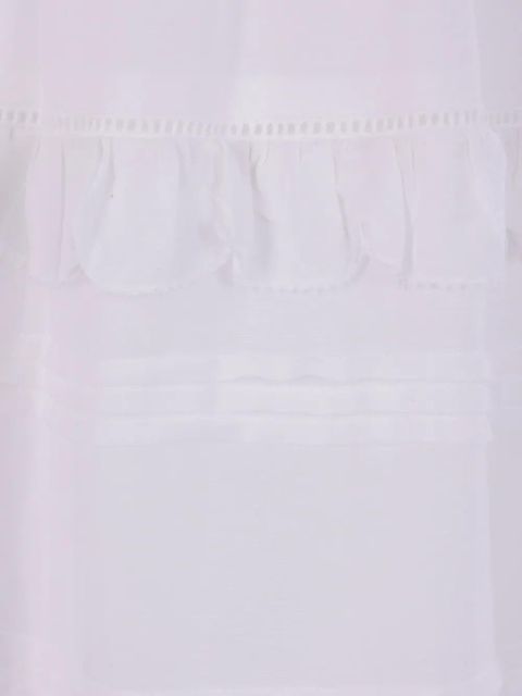 MARANT ÉTOILE ruffled tiered maxi skirt - White