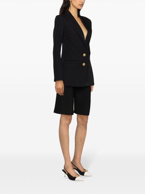 Balmain single-breasted virgin wool blazer - Black