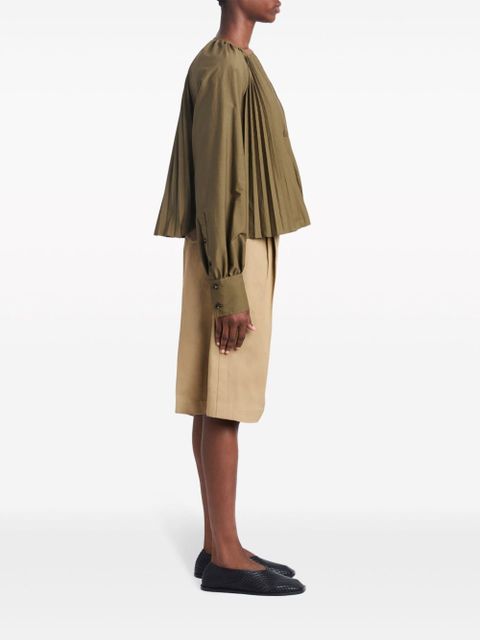 Proenza Schouler Monica pleat-detailing blouse - Green