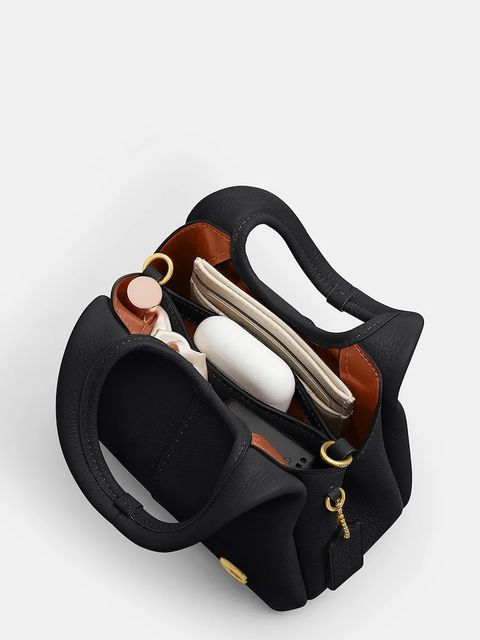 Coach torebka skórzana Lana 19 kolor czarny CCY32