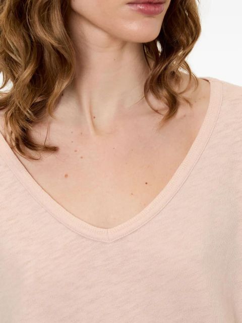 American Vintage Sonoma long-sleeve V-neck T-shirt - Pink