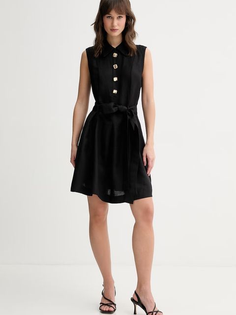 HUGO mała czarna lniana Kaleisi - zdjęcie produktu nr 1