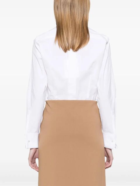 Max Mara poplin bodysuit - White